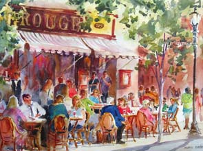 Phila in  watercoler